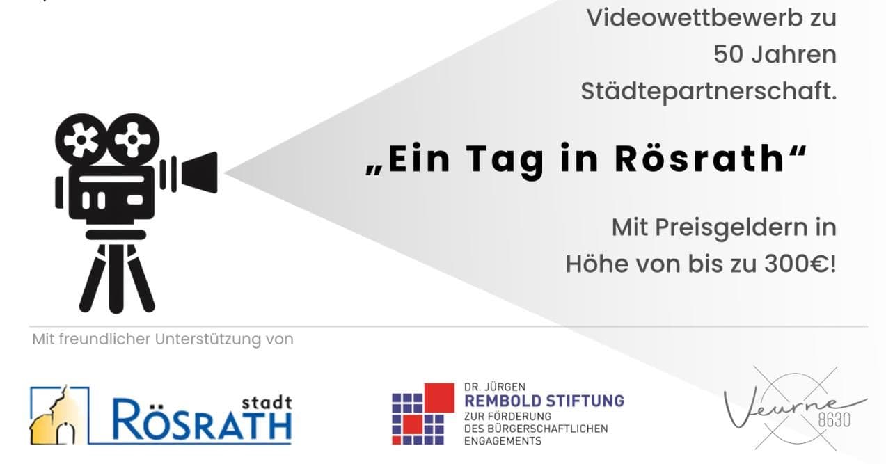 Vorschaubild für den Artikel 1. Jugend Kurzfilm- und Videowettbewerb anlässlich des Partnerschaftsjubiläums mit Veurne